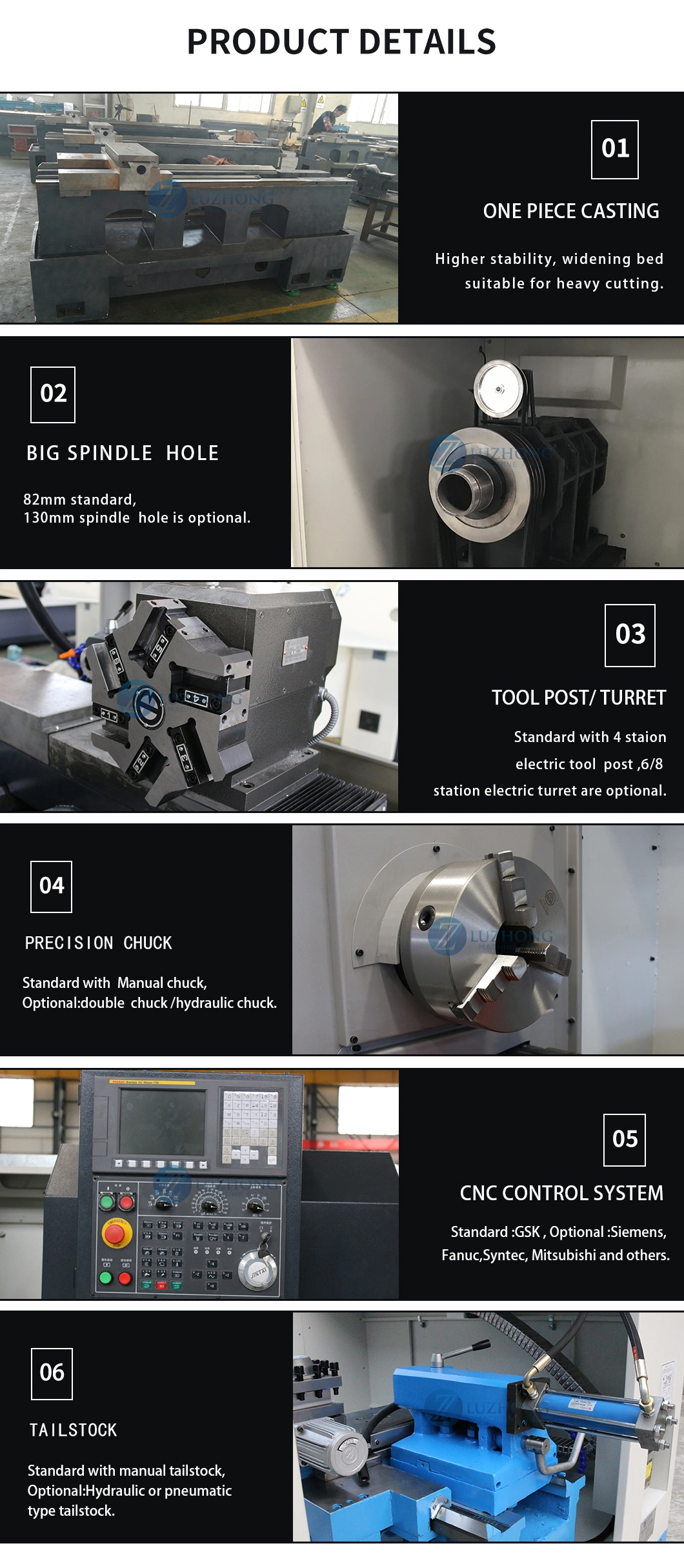 Monthly Deals CAK6150V high quality Precision Horizontal Metal Automatic turning CNC Lathe machine price