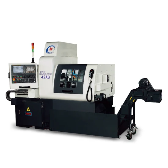 2 Spindle Horizontal CNC Automatic Swiss Lathe Turning Machine with High Efficiency (JSL