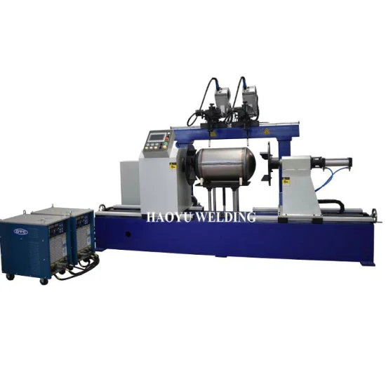 Industry Plant Production Line CNC Automatic Air Compressor Gas Solar Water Heater Tank Double Circular Seam Welding Machine